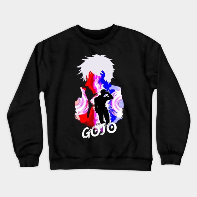 Gojo silhouette Crewneck Sweatshirt by Migite Art